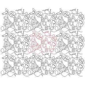 abc pano 003 Digital Pattern | Sweet Dreams Quilt Studio - Edge to Edge ...