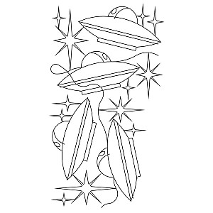 alien brd crn 003 - Digital Borders/Borders Corners Patterns | Sweet ...