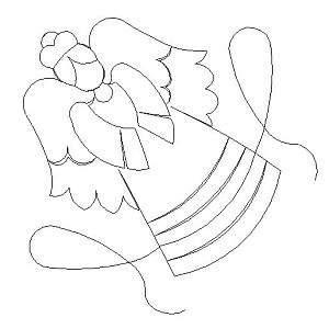 angel border corner 001 Digital Pattern | Sweet Dreams Quilt Studio ...