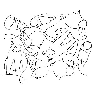 animal pano 003 Digital Pattern | Sweet Dreams Quilt Studio - Edge to ...