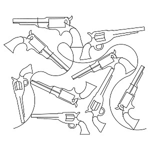 antique gun pano 002 - Edge to Edge Quilting Patterns