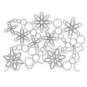 atomic flower pano Digital Pattern | Sweet Dreams Quilt Studio - Edge ...
