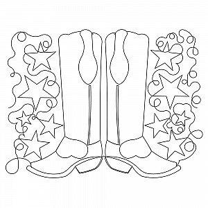 boots pano 001 Digital Pattern | Sweet Dreams Quilt Studio - Edge to ...