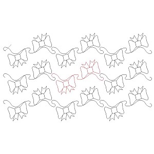 bow pano 001 Digital Pattern | Sweet Dreams Quilt Studio - Edge to Edge ...