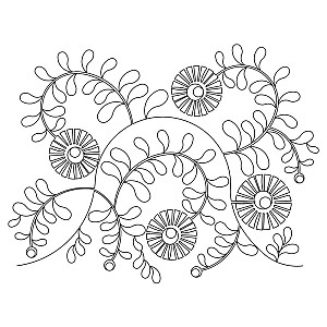 brite flower pano 001 Digital Pattern | Sweet Dreams Quilt Studio ...
