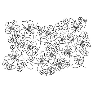 butterfly e2e 008 - Edge to Edge Quilting Patterns