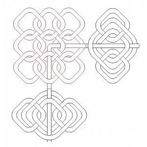 Celtic Knot Corner 4 Digital Pattern 