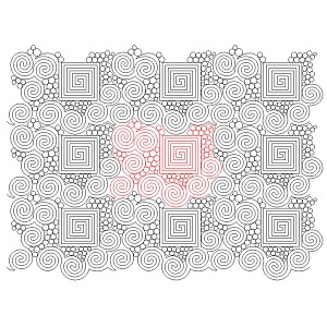 circles and swirls pano 001 Digital Pattern | Sweet Dreams Quilt Studio ...