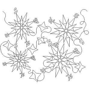 compass pano 2 Digital Pattern | Sweet Dreams Quilt Studio - Edge to ...