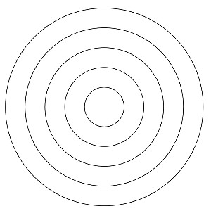 concentric circles 004 - Digital Block Patterns | Sweet Dreams Quilt Studio