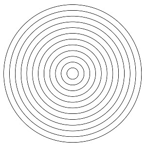 concentric circles 011 - Digital Block Patterns | Sweet Dreams Quilt Studio