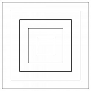 concentric squares in real life
