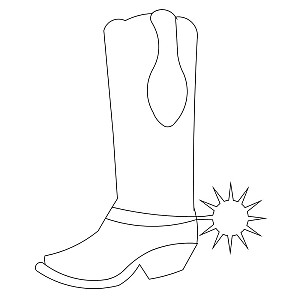 cowboy boot spur 001 Digital Pattern | Sweet Dreams Quilt Studio - Digital  Block Patterns | Sweet Dreams Quilt Studio