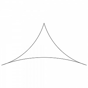 Triangle With One Curved Side