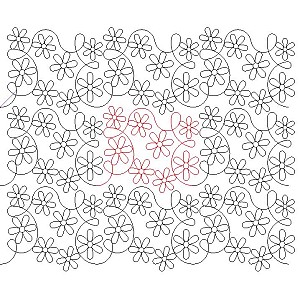 daisy pano 003 Digital Pattern | Sweet Dreams Quilt Studio - Edge to ...