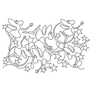 fairy wishes e2e 001 - Edge to Edge Quilting Patterns