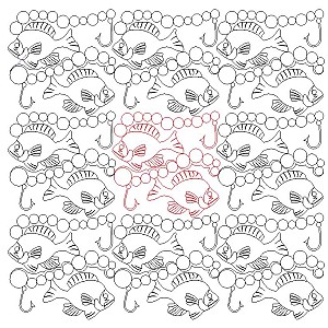 fish pano 002 Digital Pattern | Sweet Dreams Quilt Studio - Edge to ...