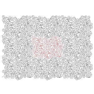 flower and leaf pano 001 Digital Pattern | Sweet Dreams Quilt Studio ...