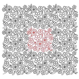 flower garden pano 003 Digital Pattern | Sweet Dreams Quilt Studio ...