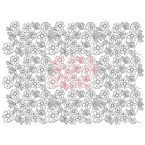 flower pano 002 Digital Pattern | Sweet Dreams Quilt Studio - Edge to ...
