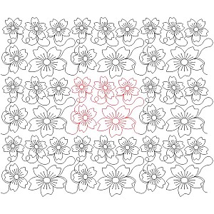 flower pano 1 Digital Pattern | Sweet Dreams Quilt Studio - Edge to ...
