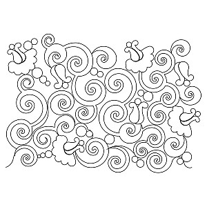 flower swirls pano 001 Digital Pattern | Sweet Dreams Quilt Studio ...