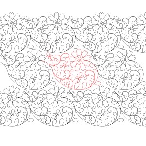 flower vine e2e 004 alt - Edge to Edge Quilting Patterns