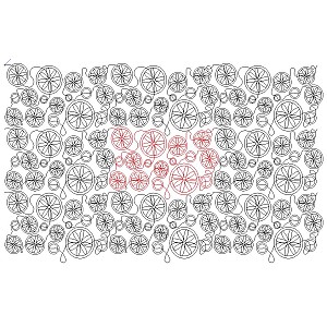 flower wheel Digital Pattern | Sweet Dreams Quilt Studio - Edge to Edge ...