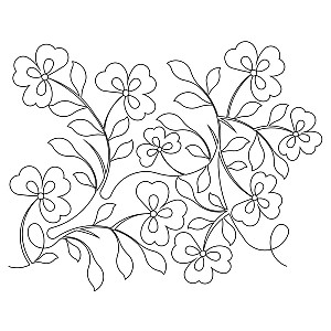heart flower pano 003 Digital Pattern | Sweet Dreams Quilt Studio ...