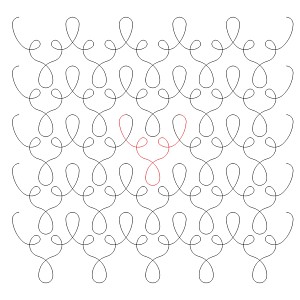 loop de loop e2e 001 - Edge to Edge Quilting Patterns