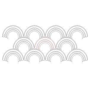 modern clamshell 001 Digital Pattern | Sweet Dreams Quilt Studio - Edge ...
