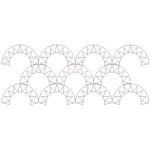 modern clamshell 002 Digital Pattern | Sweet Dreams Quilt Studio - Edge ...