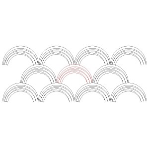 modern clamshell 004 Digital Pattern | Sweet Dreams Quilt Studio - Edge ...