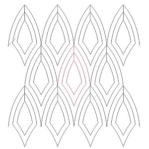 modern clamshell 009 Digital Pattern | Sweet Dreams Quilt Studio - Edge ...