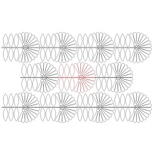 modern flower pano 001 Digital Pattern | Sweet Dreams Quilt Studio ...