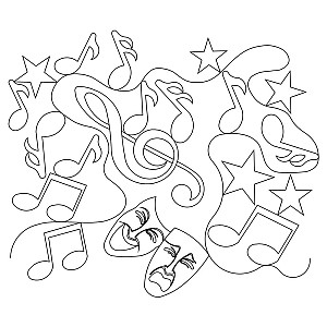 musical pano 011 Digital Pattern | Sweet Dreams Quilt Studio - Edge to ...