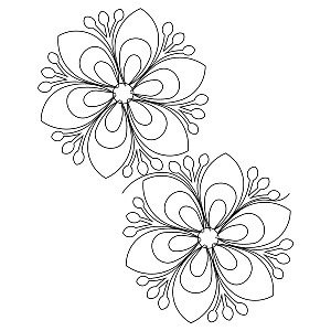 op art flower pano 001 Digital Pattern | Sweet Dreams Quilt Studio ...