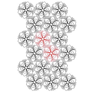 op art flower pano 001 Digital Pattern | Sweet Dreams Quilt Studio ...