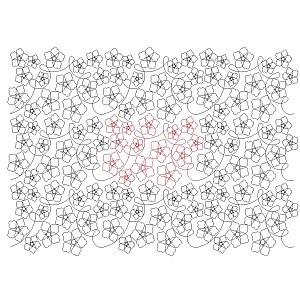 oriental flower pano 001 Digital Pattern | Sweet Dreams Quilt Studio ...