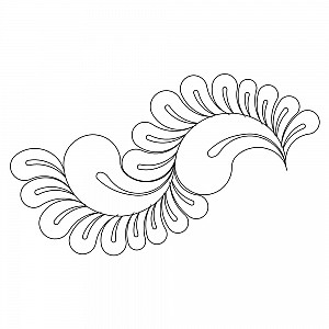 paisley feather border 001 Digital Pattern | Sweet Dreams Quilt Studio ...