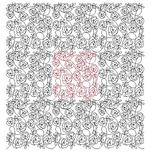 pansy pano 001 sq Digital Pattern | Sweet Dreams Quilt Studio - Edge to ...