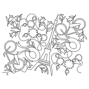 paris pano 002 Digital Pattern | Sweet Dreams Quilt Studio - Edge to ...