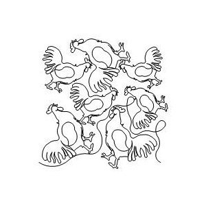 rooster pano 001 Digital Pattern | Sweet Dreams Quilt Studio - Edge to ...