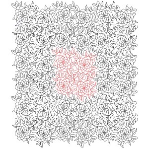 sara flower pano 002 Digital Pattern | Sweet Dreams Quilt Studio - Edge ...
