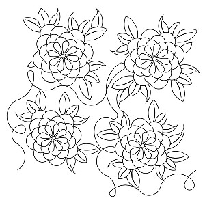 sara flower pano 003 Digital Pattern | Sweet Dreams Quilt Studio - Edge ...