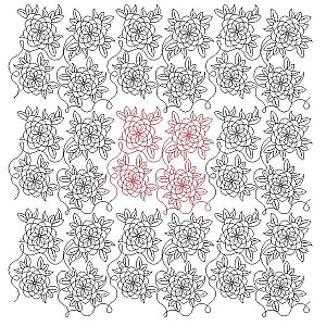 sara flower pano 003 Digital Pattern | Sweet Dreams Quilt Studio - Edge ...