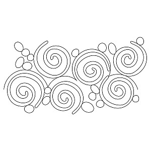 squigglepop e2e 002 - Edge to Edge Quilting Patterns