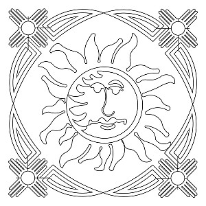 sw zia block 003 Digital Pattern | Sweet Dreams Quilt Studio - Digital ...