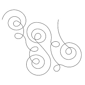 swirls and loops pano 001 Digital Pattern | Sweet Dreams Quilt Studio ...