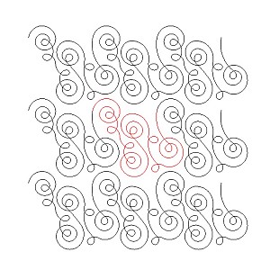 swirls and loops pano 001 Digital Pattern | Sweet Dreams Quilt Studio ...
